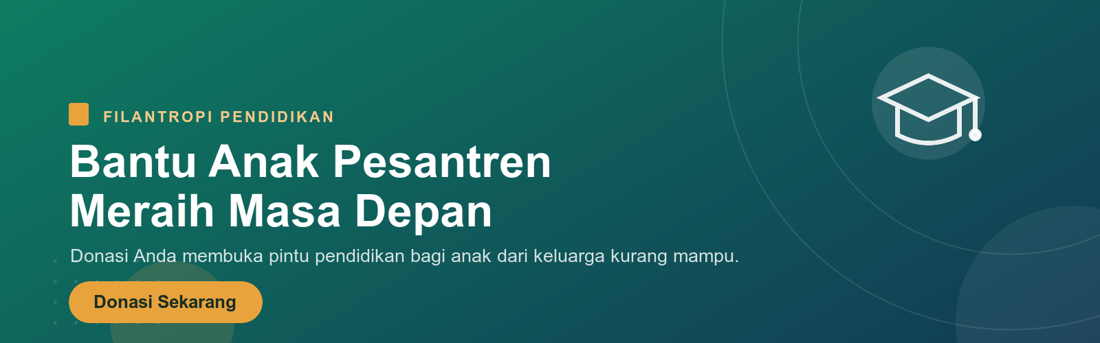 Bantu Anak Pesantren Meraih Masa Depan